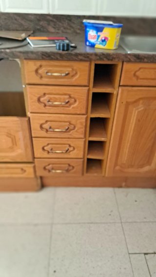 Cocina completa madera maciza.