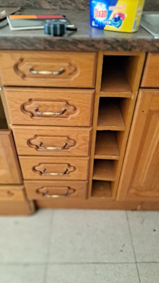 Cocina completa madera maciza.