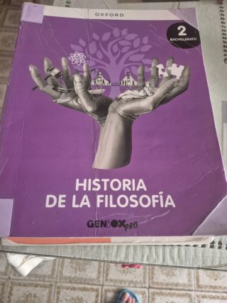 Libro historia de la filosofía 2° bachillerato