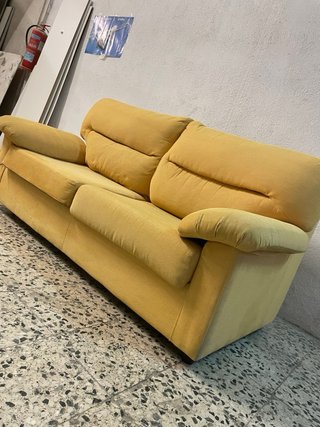 Sofá Cama Amarillo Tela