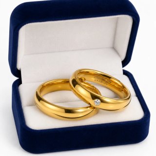 Alianzas Tungsteno Chapado Oro Pareja