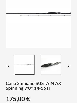 Caña Shimano SUSTAIN AX90H 2’70cm 14-56g