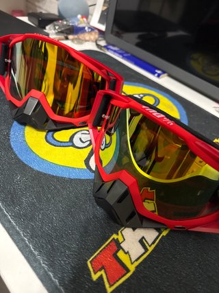 Pack 2 Gafas Motocross Rojas