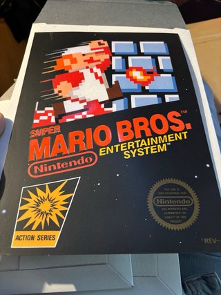 Poster Super Mario Bros Nintendo NES