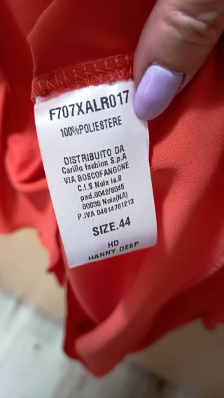 Blusa HANNY DEEP rosso corallo donna taglia 44