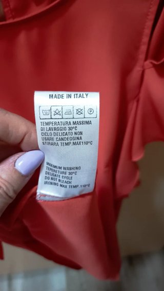 Blusa HANNY DEEP rosso corallo donna taglia 44