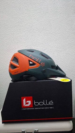 Casco Bici Bolle' Verde Arancione Taglia L