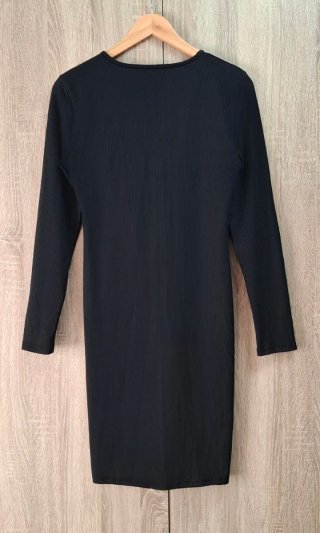 Vestido negro ajustado minimalista Shein talla L