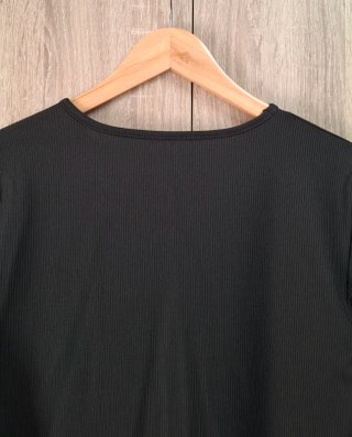 Vestido negro ajustado minimalista Shein talla L