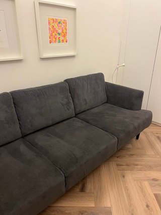 Divano 3 posti grigio scuro