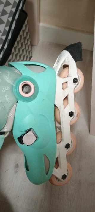 Patines Línea Niña Menta/Rosa 34-36