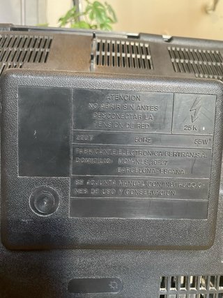 Televisor CRT Retro ELBE Negro/Gris