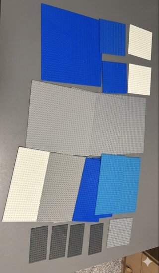 Confezione da 20 basi LEGO