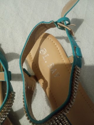Sandalias L.Day T.40 Turquesa