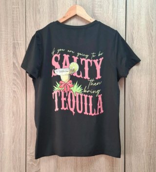 Camiseta Shein XL Estampado Tequila Espalda