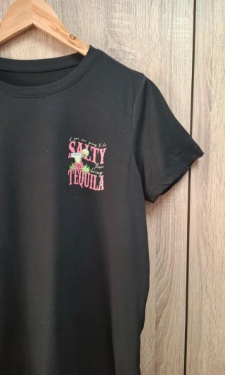 Camiseta Shein XL Estampado Tequila Espalda