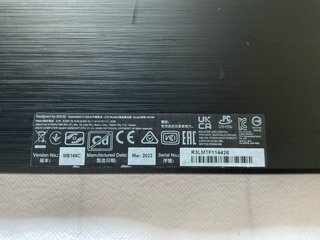 Pantalla ASUS MB166C Portátil Negra