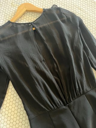Mono negro Zara lentejuelas