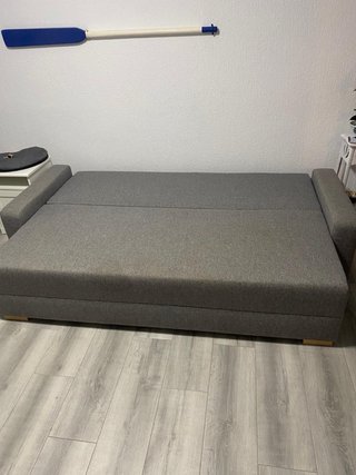 Sofá Cama Gris Tela