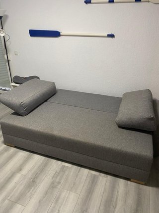 Sofá Cama Gris Tela