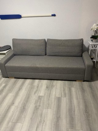 Sofá Cama Gris Tela