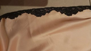 Vestido antiguo rosa empolvado.