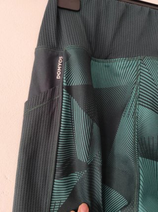 Leggings Domyos Talla S Verde y Negro