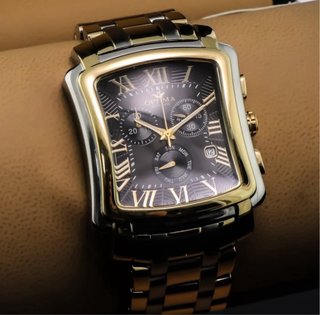 Optima Reloj Suizo Dorado y Plateado