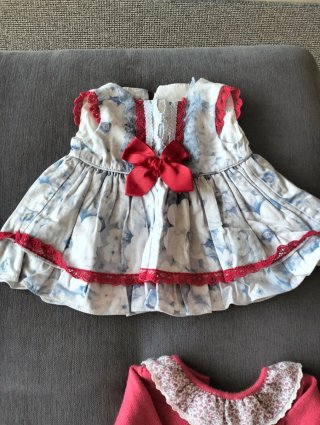 Lote 4 vestidos bebé niña