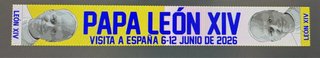 Bufanda Papa León XIV Visita España 2026