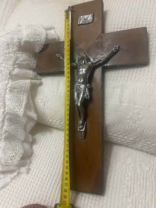 Crucifijo Antiguo Madera y Metal