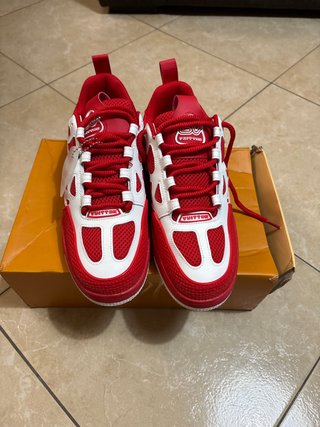 Scarpe Uomo Bianche e Rosse
