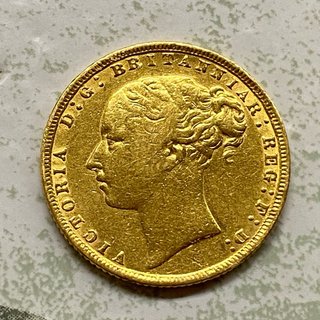 Sovereign Oro Victoria 1872 Gran Bretaña Inversion