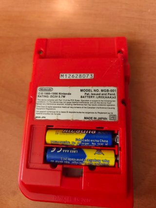 Nintendo Game Boy Pocket Roja (Leer)