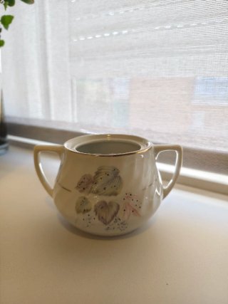 Juego de café 5 tazas porcelana