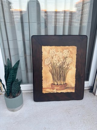 Quadro Decorativo Floreale in Legno