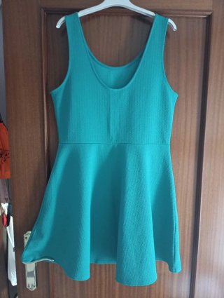 Vestido verde corto