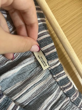 Blusa Pull&Bear Hombros Descubiertos Rayas