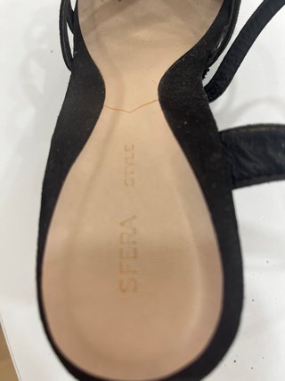 Sandalias de plataforma con tiras  Tira despegada