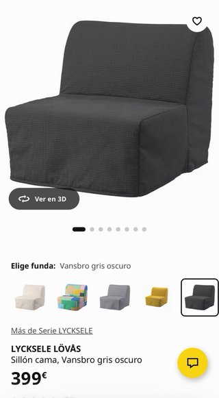 Sillon cama plegable