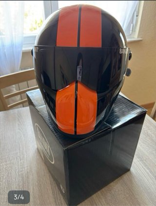 Casco Bandit Talla S Negro/Naranja