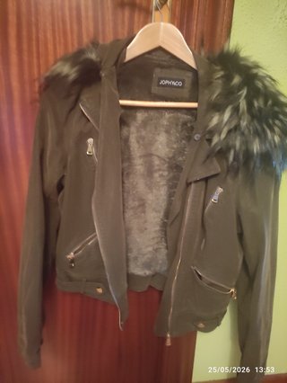 Cazadora polipiel verde JOPHY&CO mujer