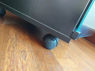 Mueble para equipo de música de cristal