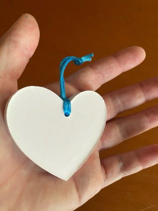 Targhetta cuore gesso Al mio Padrino