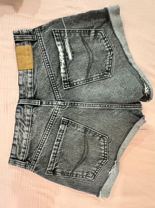 Pull&Bear Shorts Vaqueros Grises Talla 36