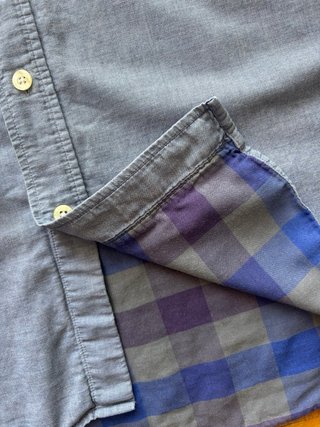 Camisa Lacoste Azul Oxford Cocodrilo