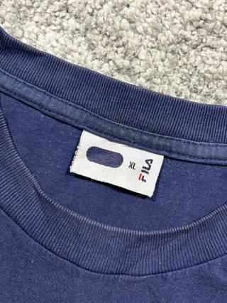Camiseta Fila azul marino vintage XL
