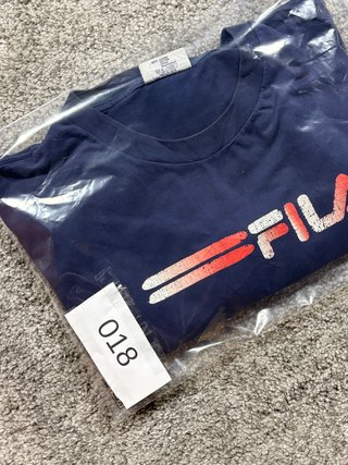 Camiseta Fila azul marino vintage XL