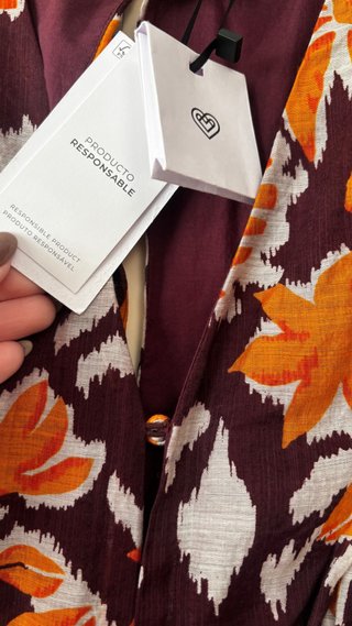 Vestido midi Tintoretto estampado