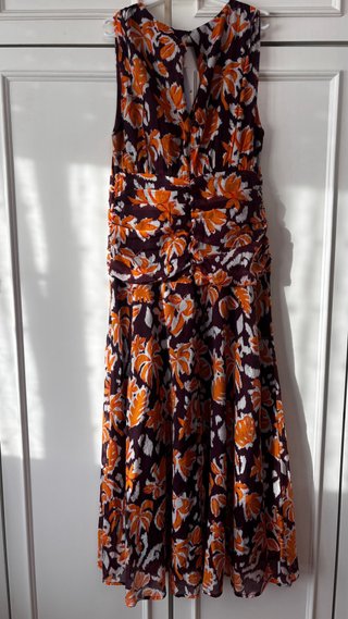 Vestido midi Tintoretto estampado